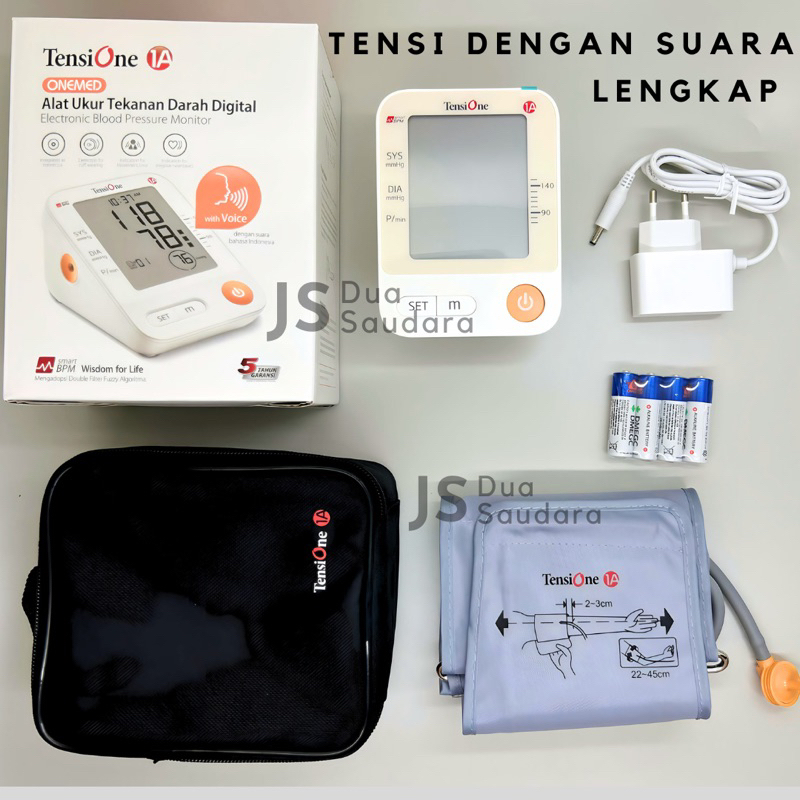 TENSIONE 1A+ SUARA / TENSIMETER DIGITAL ONEMED / TENSI SUARA / ALAT CEK TENSI