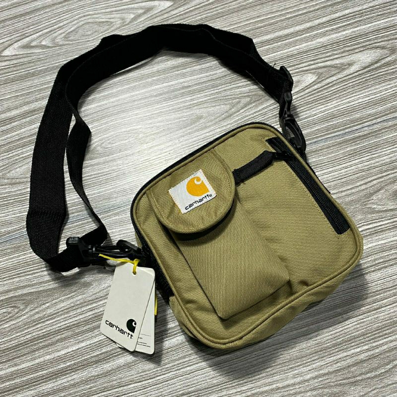 TAS CARHATT - TAS SELEMPANG CARHAT - SLEMPANG SLINGBAG KEONG LABEL HITAM & MOCCA (FREE ONGKIR & BISA