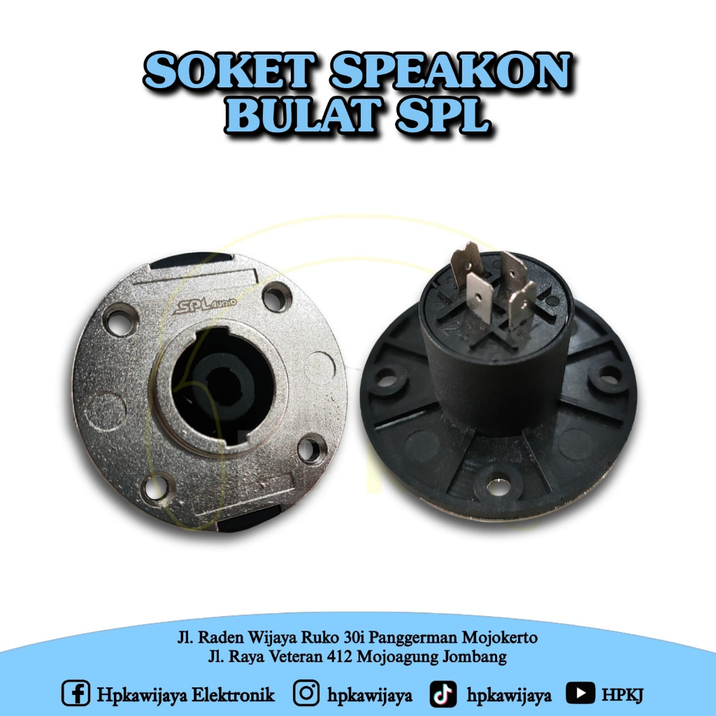 SOKET SPEAKON SPIKON SPL AUDIO GCE 104 soket spikon spl audio bulat
