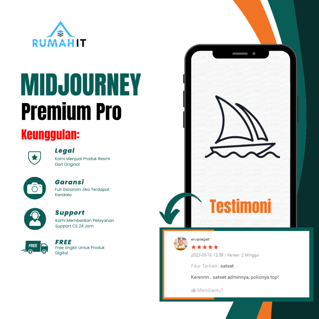 MIDJOURNEY PREMIUM UNLIMITED 30 HARI BERGARANSI LEGAL WEB RESMI