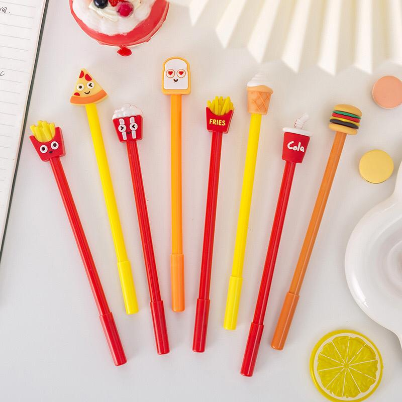 

ozozshop - Pena Gel Karakter Fast Food #ST036 / Pulpen Model Junk Food / Bolpen Cute Import Makanan Minuman Burger Cola Pizza Fries