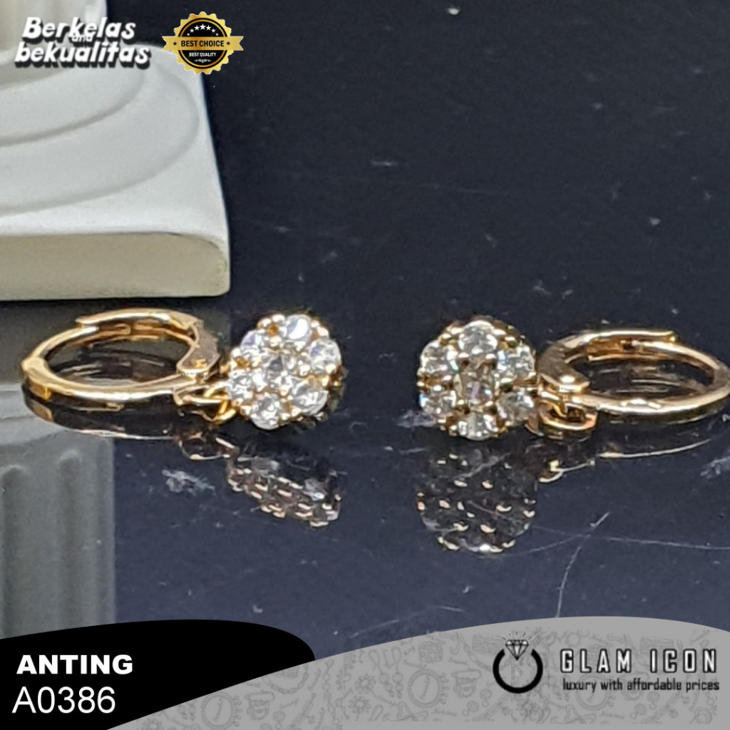 Anting Clip Mata lima lingkar simple A0386 ACG