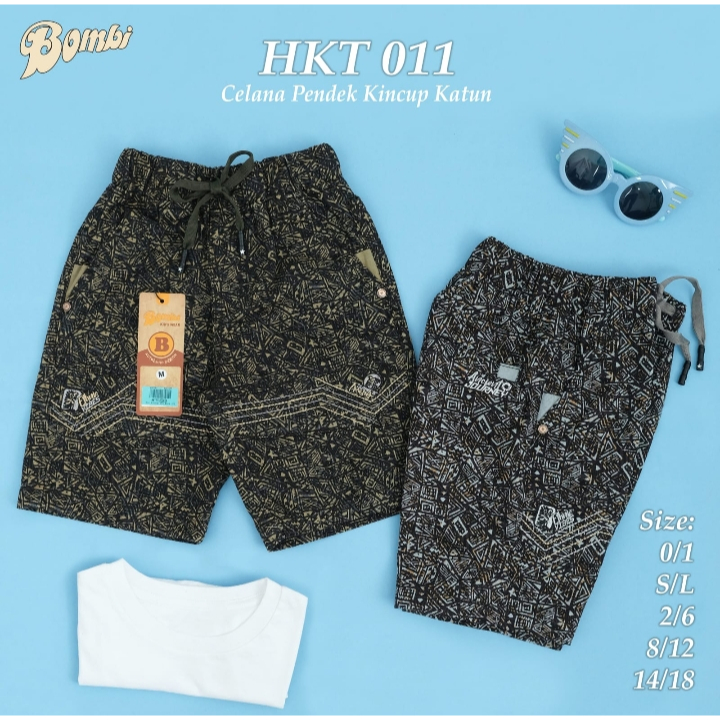 celana pendek motif bombi anak-anak//celana pendek printing bombi