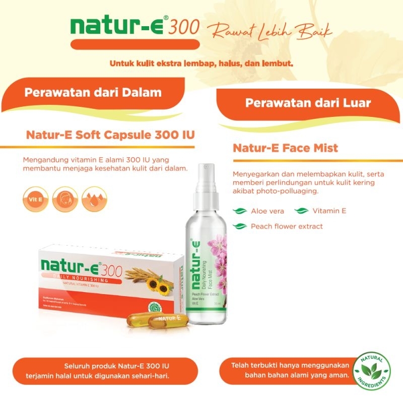 Natur-E Orange 300 IU Soft Capsule 32s - Vitamin E