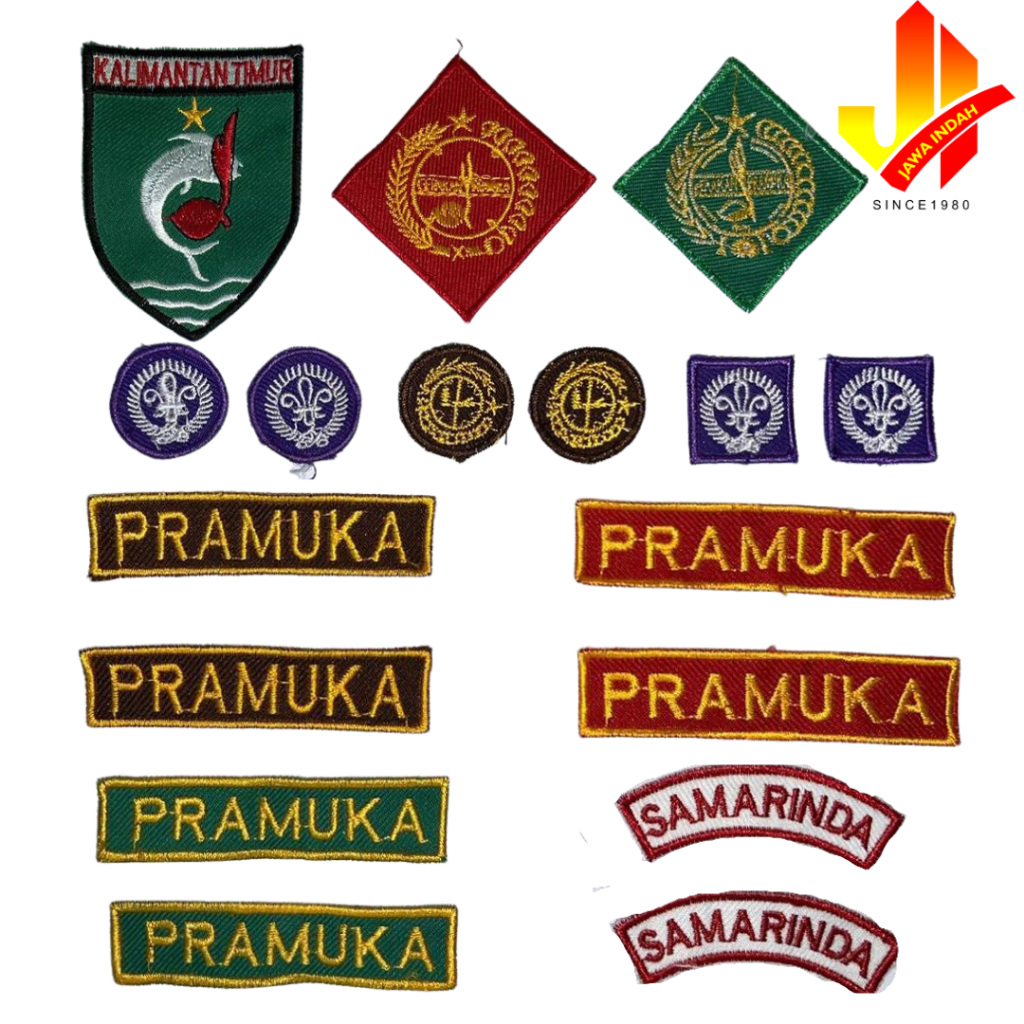ATRIBUT AKSESORIS PRAMUKA BORDIR PRAMUKA