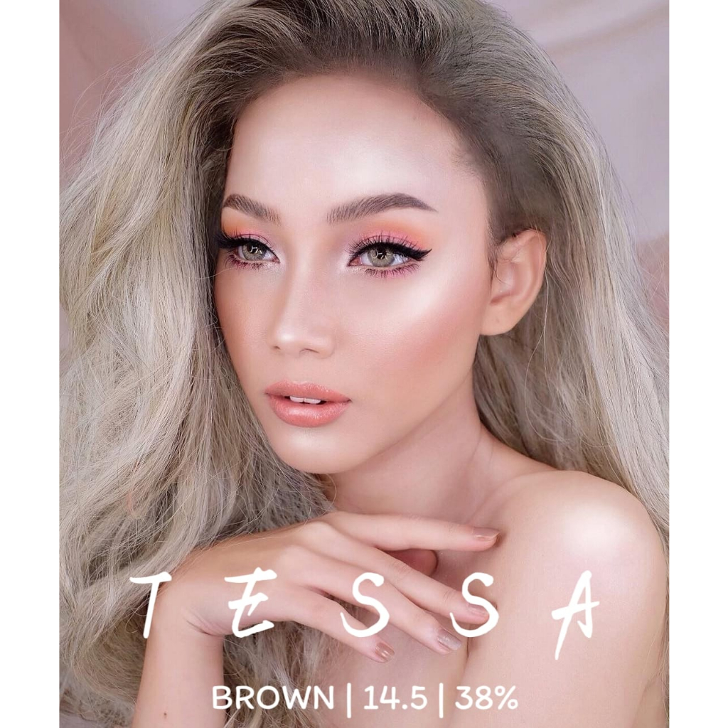 SOFTLENS TESSA BROWN MINUS -0.50 S/D -10.00 BY URBAN FACTORY