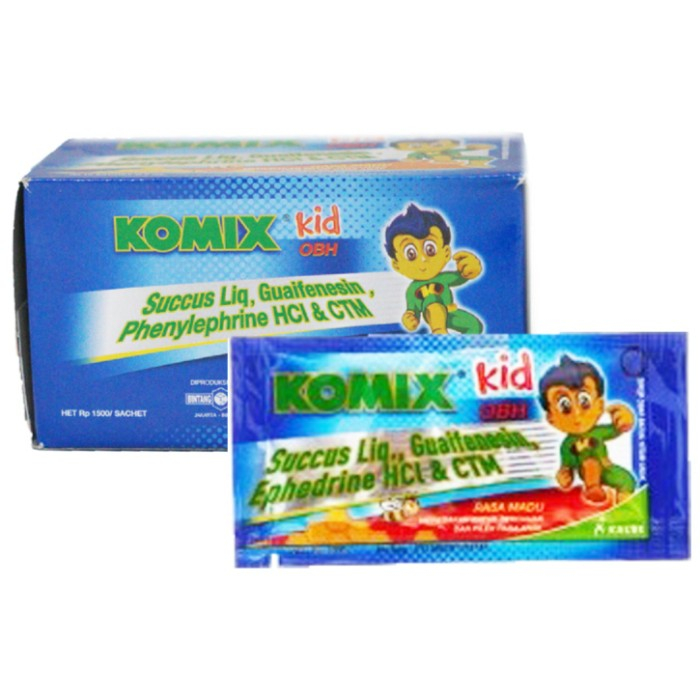 Komix Kid Obat Batuk Anak Sachet Per Box