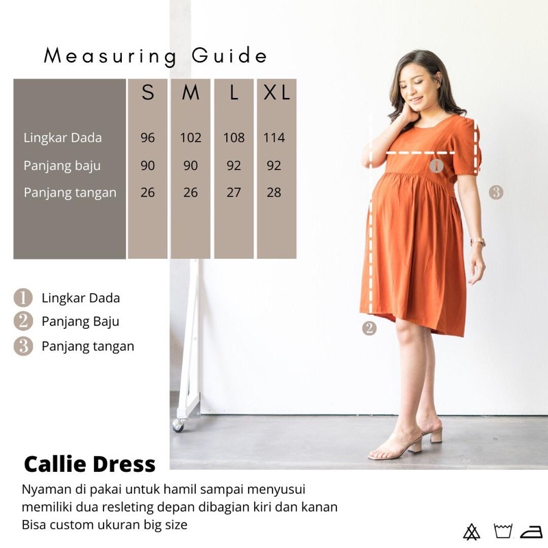 Hellomommy - Callie Dress - Maternity Dress Baju hamil dan menyusui