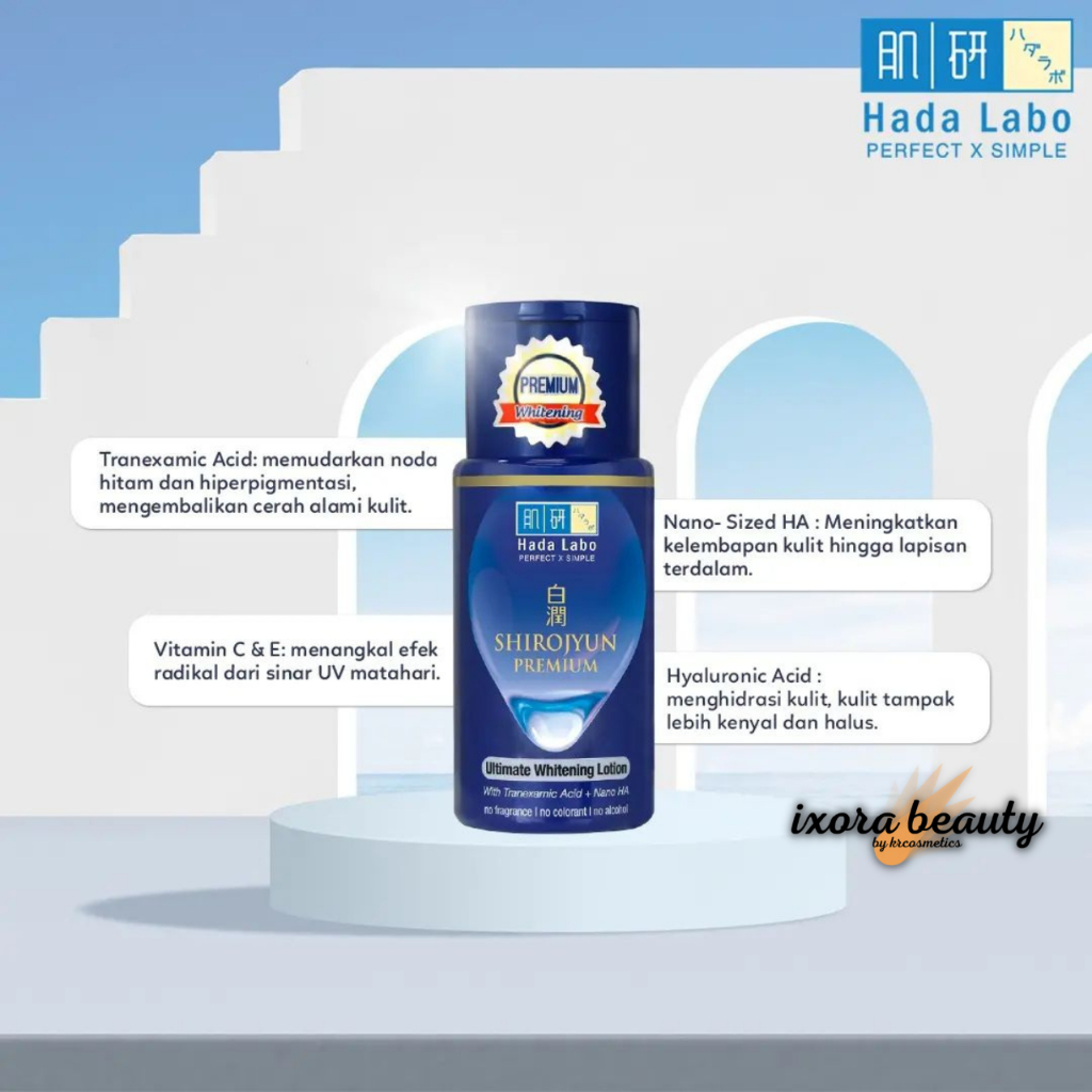 Hada Labo Shirojyun Premium Ultimate Whitening Lotion toner wajah 100 ml