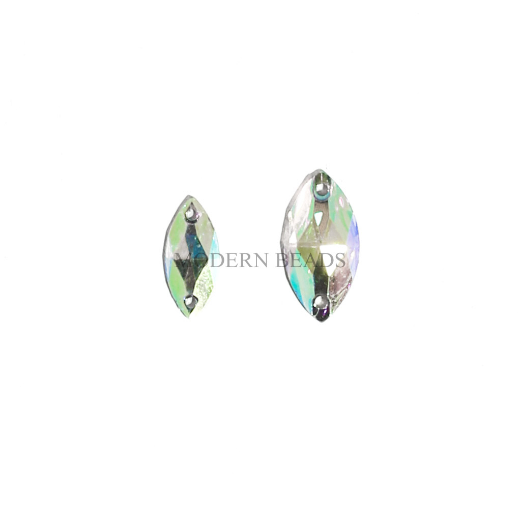 [25 pcs] Payet / Diamond Kristal Resin AB / Pelangi Grade A Mata 6x12mm 7x15mm 9x18mm