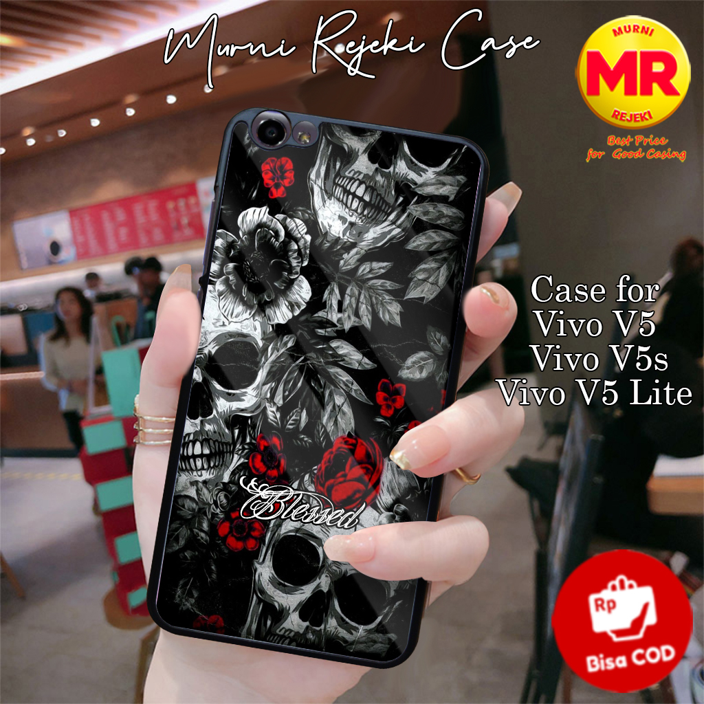 Casing Hp Vivo V5 V5s V5 Lite Case Vivo V5 Lite Motif SKULLART Keren Casing Vivo Case Anime Softcase