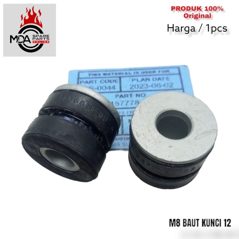 BOS BUSING MOTONG M8 BAUT 12 KARET DUDUKAN KNALPOT HONDA CRF CB SONIC DLL