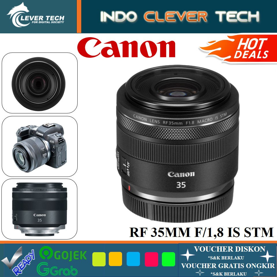 Canon RF 35mm f 1.8 Macro IS STM Lensa - GARANSI RESMI