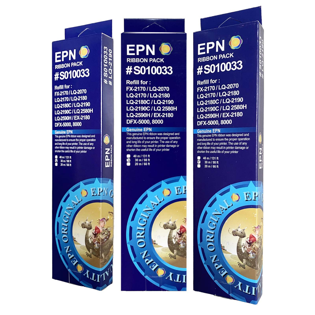 Pita Refill 2180 / 2190 EPN Ribbon Pack Compatible Epson LQ 2070 2080 2170 2180 2190 SO 10031 Beli 6 Gratis Post it 3M