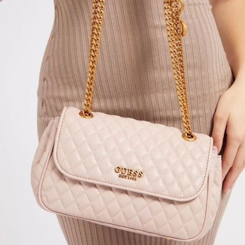 GUESSS Maila Quillted Crossbody Bag Giftset Include Box