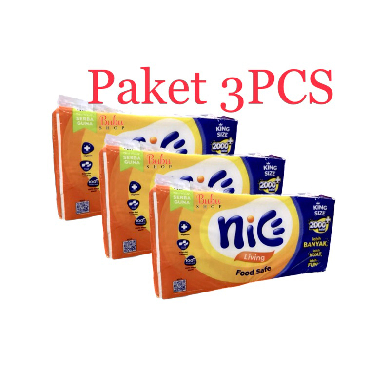 PAKET 3PCS tisu NICE 2000helai/1KG (3PCS)