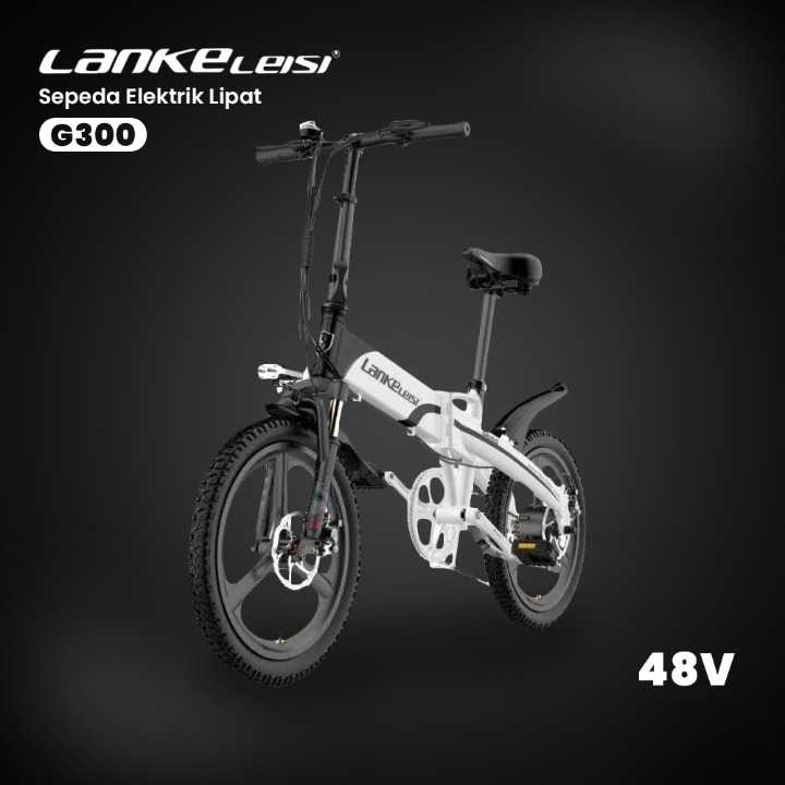 Promo Lankeleisi Sepeda Listrik Lipat Folding Bike Moped 48V 10Ah - G300
