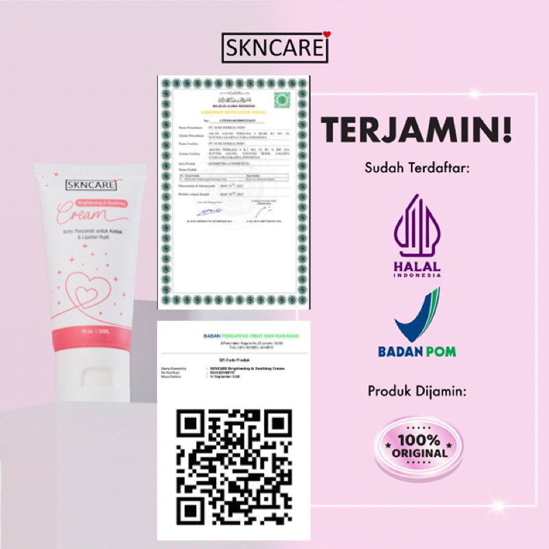 SKNCARE Underarm Cream Krim Pencerah Pemutih &amp; Penenang Ketiak Selangkangan Bokong dan Lipatan Kulit. Krim setelah IPL - Krim Penenang Setelah IPL - After Care IPL Treatment - Krim Pemutih Selangkangan Bokong Ketiak Sikut Lutut Tangan Kaki Leher.Deodoran