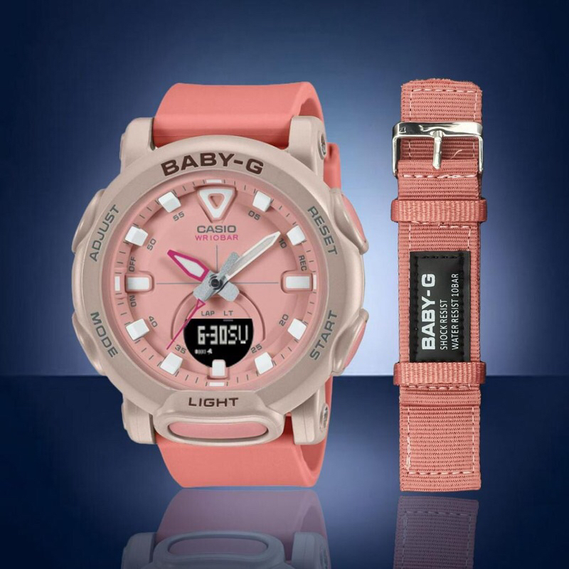 Terlaris Terbaru New Free box Free Tali Kanvs Jam Tangan Analog Cewek Wanita Casio Baby-G BGA-310Ca