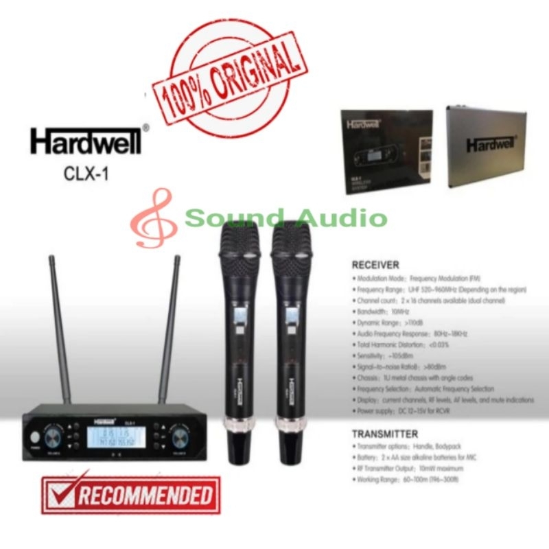 mic wireless hardwell clx1 mic wireless hardwell clx 1 barang dijamin original