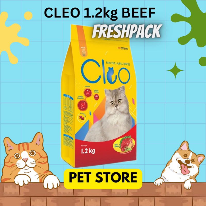 Makanan Kucing CLEO 1.2kg Freshpack Adult untuk kucing dewasa