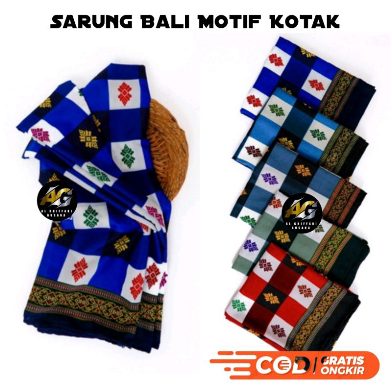 SARUNG BALI MOTIF KOTAK SARUNG BALI KOTAK SARUNG BALI