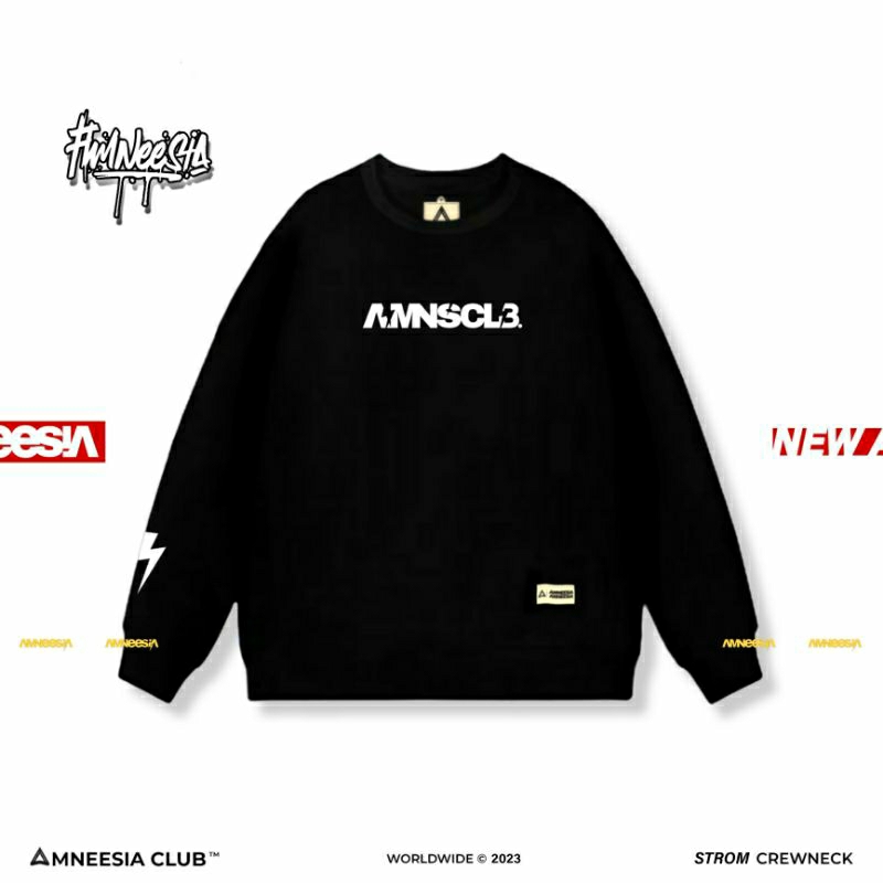 NEW || AMNEESIA ORIGINAL CREWNECK Sweater Hoodie SWEATSHIRT Hodie Switer Hoddie Sweeter Sweter