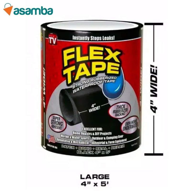 Flex Tape Lakban Waterproof Super Kuat Anti Bocor