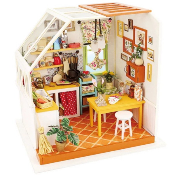 

Dijual Robotime DIY 3D Puzzle Miniature House Building Model Home - Kitchen Murah