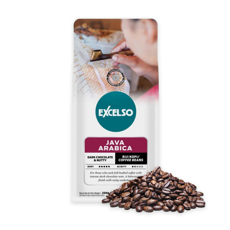 Excelso Arabica Gold Java Arabica Coffee Kopi Biji Bubuk 200 gram 200g 200gr