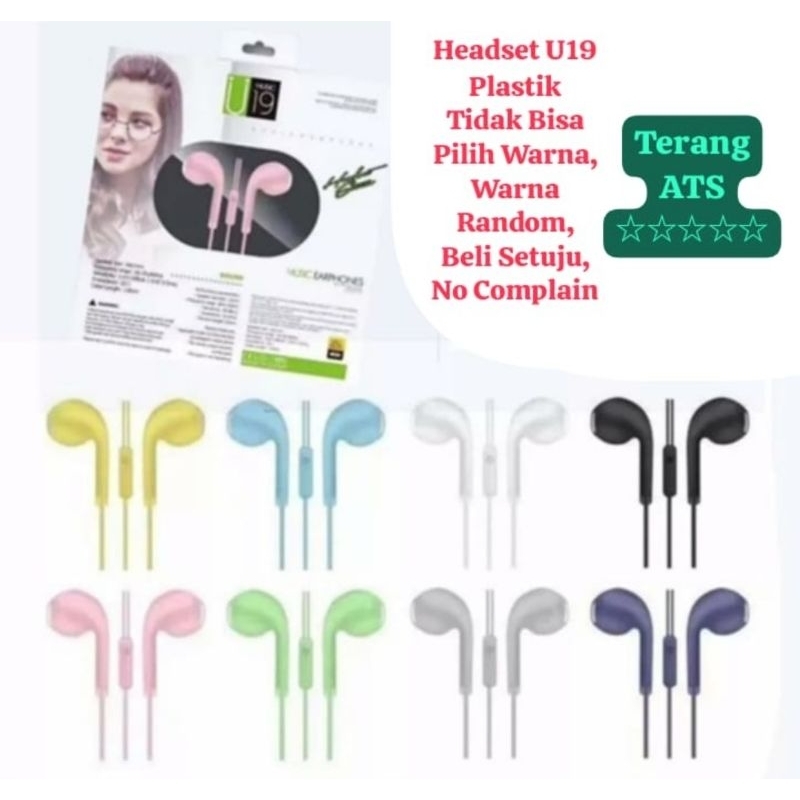 Headset Stereo U19 Macaron Handsfree Extra Bass Earphone U 19 , Hf Hanset Earphone Handset Music Earphone U19 Headset Stereo U19 Macaron Handsfree Extra Bass Earphone U19 Earphone / Headset Stereo U19 Macaron Handsfree Extra Bass Earphone U 19 , Music U19