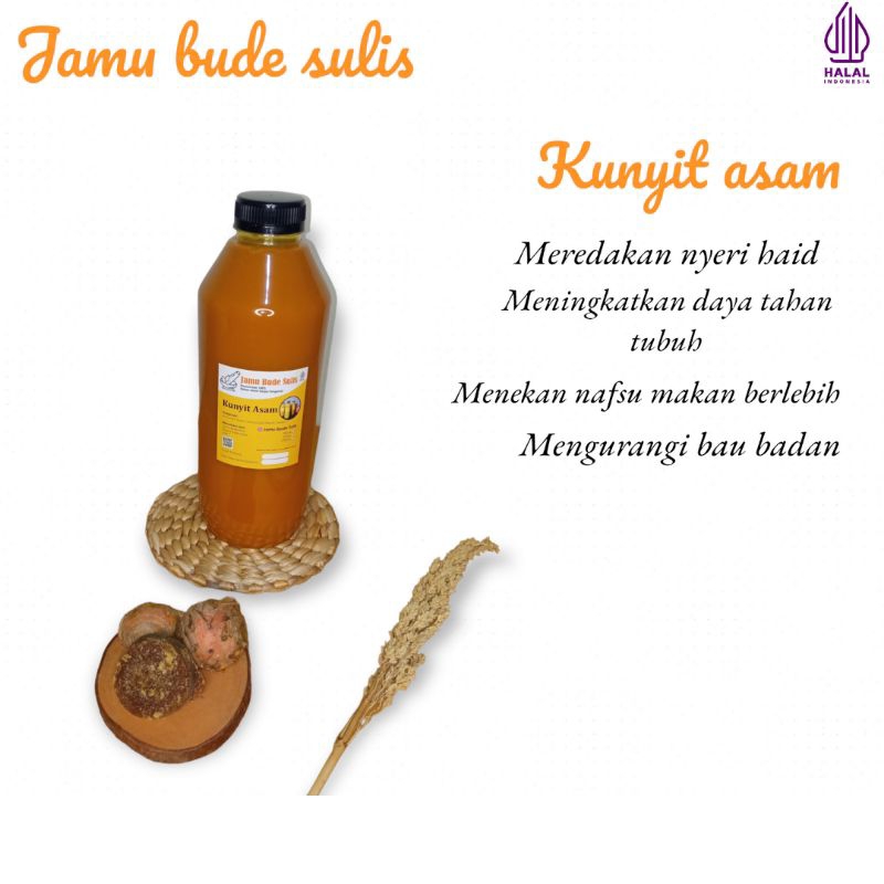 

jamu kunyit asam 1liter / biang kunyit asli / menghilangkan rasa haid / asam jawa