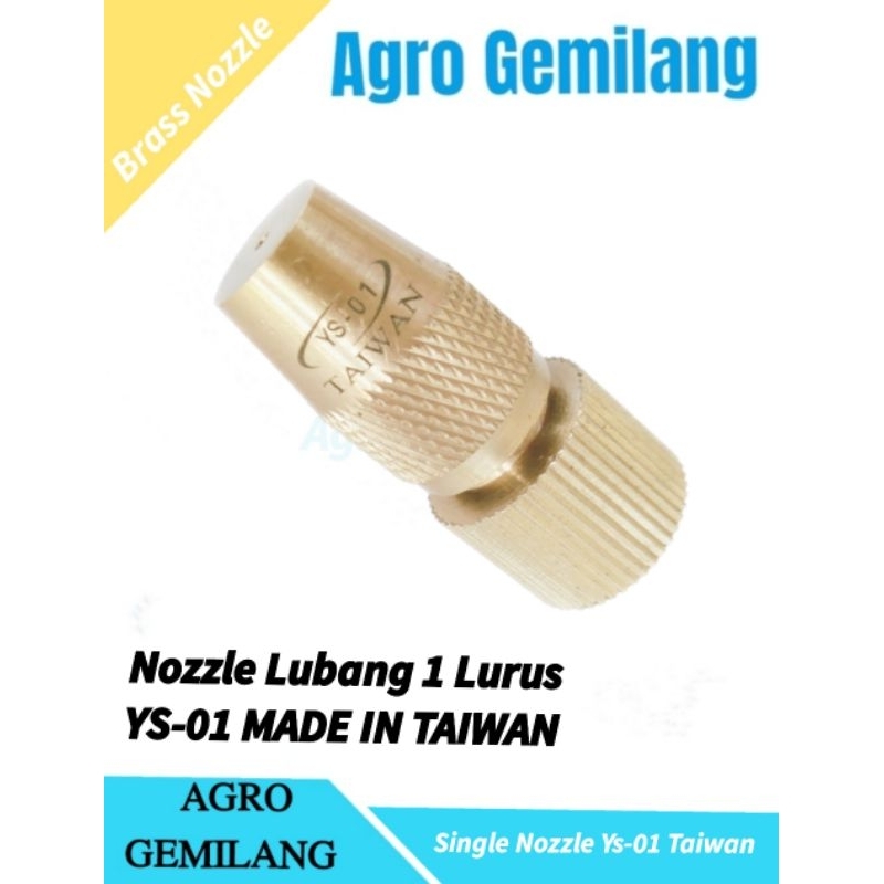 Nosel spuyer 1 lubang lurus YS-01 TAIWAN spuyer nozel nojel lubang 1 apollo