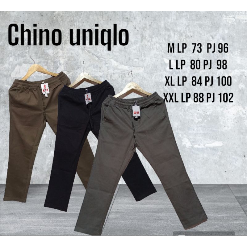 uniqlo. Celana panjang  Chinos unisex/ original dewasa