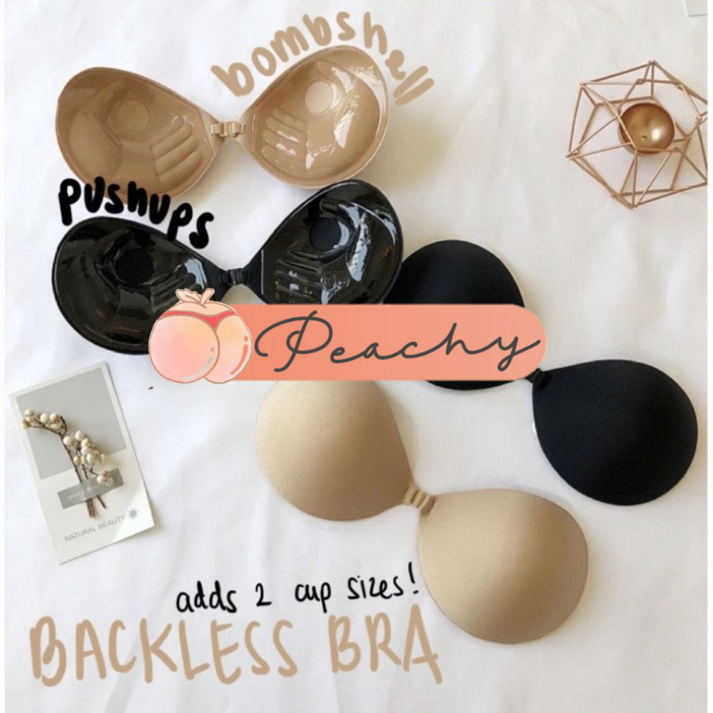 Strapless Bra Backless Bra Bombashell Bra Super Push Up by Peachy