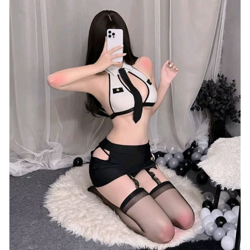 Lingerie Sexy Hot Cosplay Costum Sekretaris Import