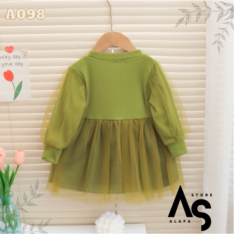 Dress anak perempuan import A098