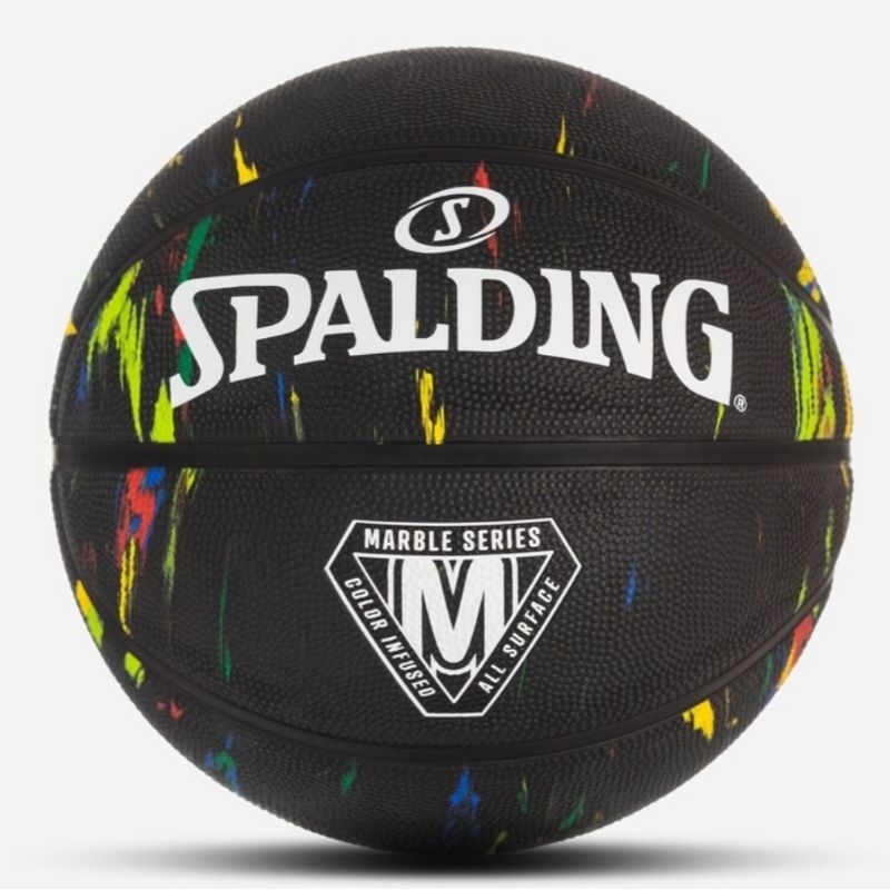 SALE BOLA BASKET SPALDING MARBLE SERIES RAINBOW SIZE 7 BASKETBALL ORIGINAL