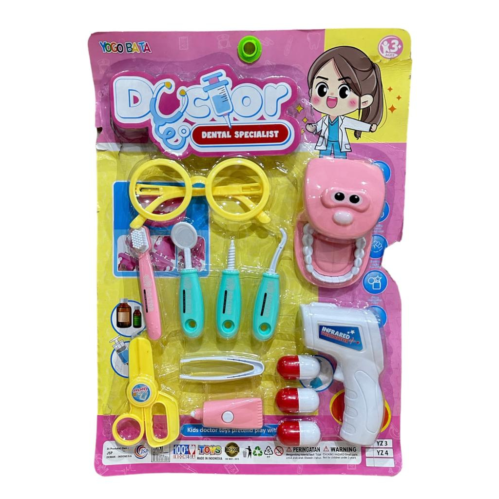 [YZ3] Mainan Anak Doctor Dental Specialist Dentist - Mainan Pretend Play Dokter Gigi Set YZ 3 / YZ 4