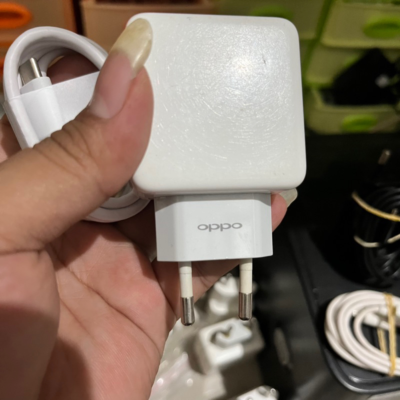 Charger bekas oppo reno 2f , 3 dan k3 Ori vooc kabel oem
