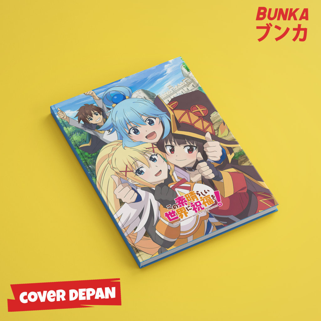 

Note Book Anime Kono Subarashii Konosuba Hardcover A5 Buku Tulis Catatan Notes Agenda Planner Jurnal vintage buku catatan story book kado anniversary valentine cowok cewek murah