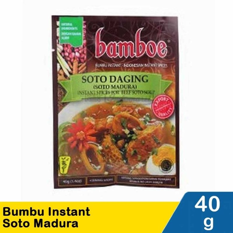 

Bamboe Bumbu Instant Soto Madura 40G