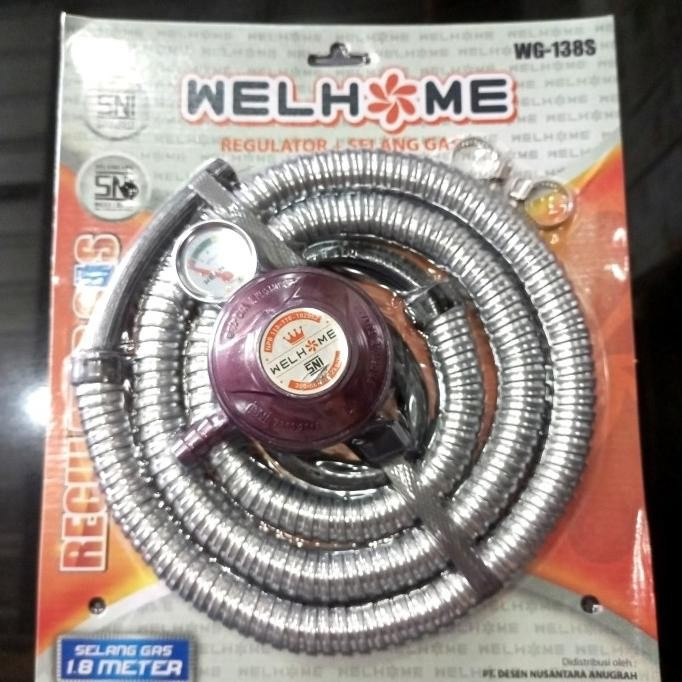 PAKET SELANG REGULATOR WELLHOME BESAR WG-138S SNI MURAH ORIGINAL