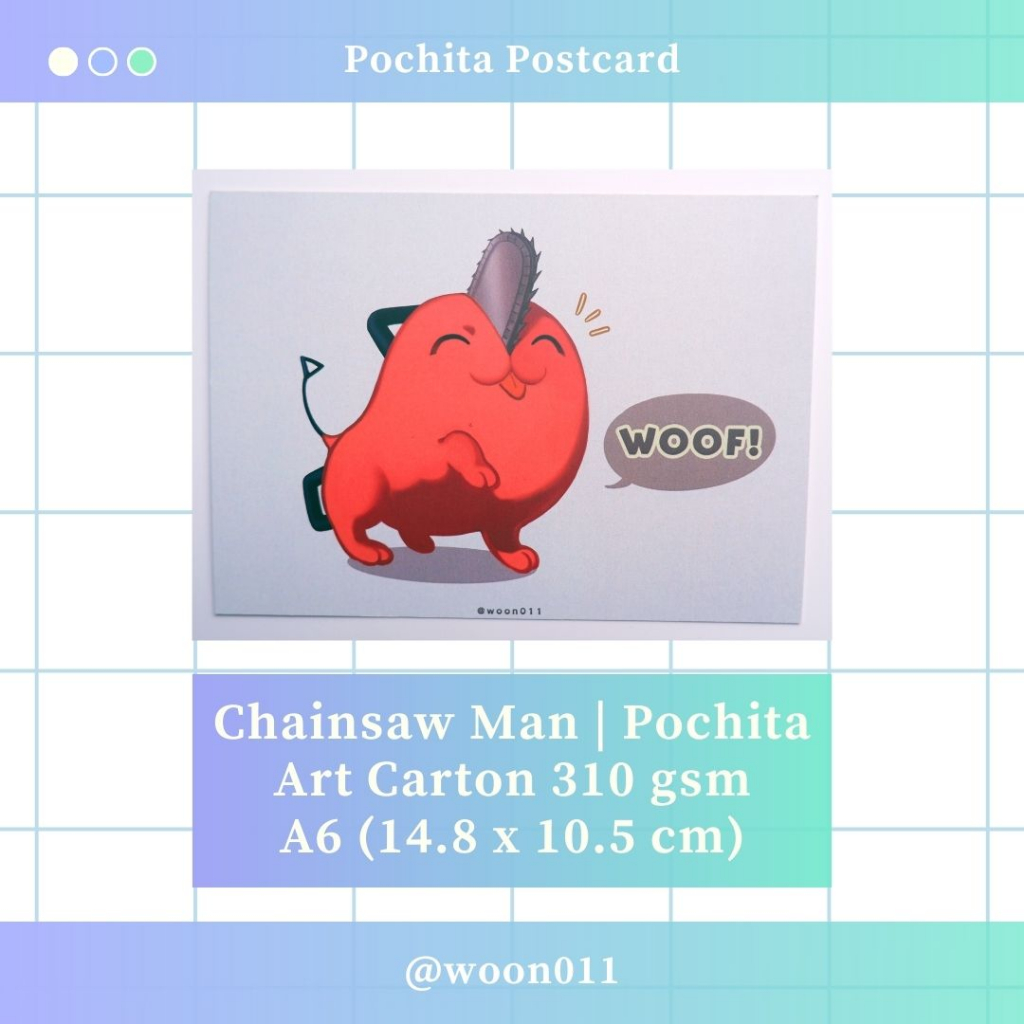 Chainsaw Man Pochita Postcard