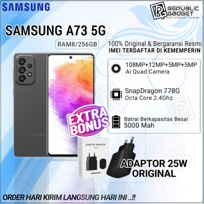 Samsung Galaxy A73 5G Ram8/256Gb Segel 100% Original &amp; Garansi Resmi SEIN Samsung A73 5G,Samsung A53 5G,Samsung A33 5G