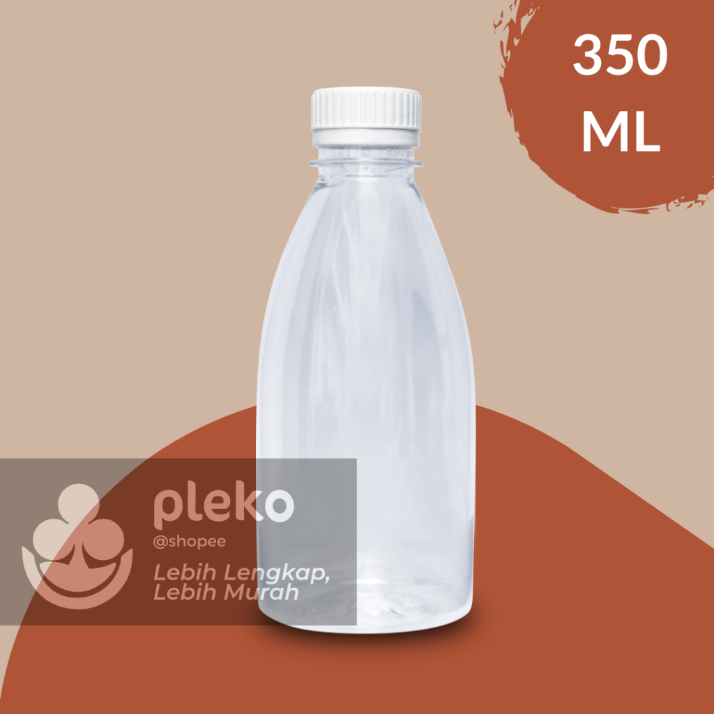 Botol Plastik Cantik 350ml 16,5 gram / Botol Kemasan Termurah