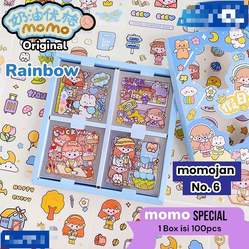 

Stiker Momo 100 pcs Holiday vibes