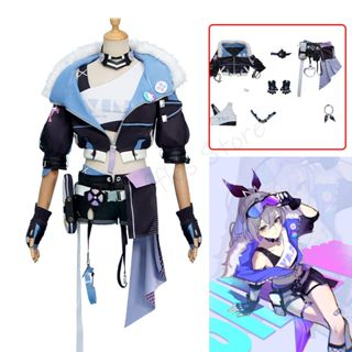 Honkai Silver Wolf Cosplay Costume Game Honkai Star Rail Cosplay Suit Hair Halloween Carnival Cospla
