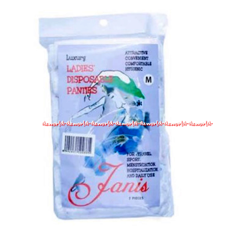 JANIS 7PCS DISPOSABLE UNDERWEAR UKURAN M,L,XL JANIS  CELANA DALAM KERTAS SEKALI PAKAI COCOK UNTUK TRAVELING DAN  DAN MASA PERAWATAN DI RS