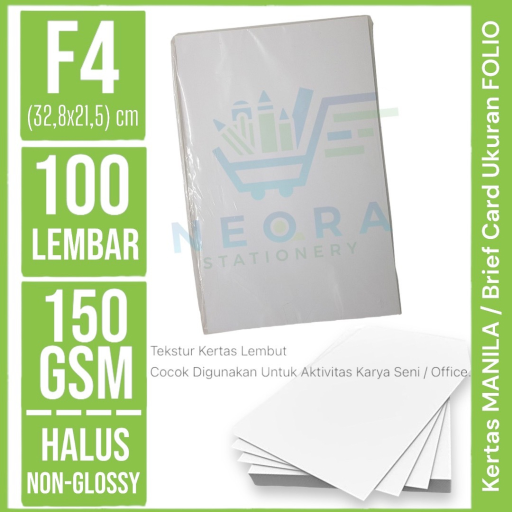 

Kertas Manila Putih Folio / Kertas Gambar Putih Folio